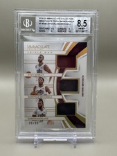 Donovan Mitchell Evan Mobley Cavs 2024-25 Immaculate Triple Mem /99 BGS 8.5
