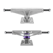 Venture Skateboard Trucks Standard Polished 6.1 High - 8.75" Axle, Silver, Pair