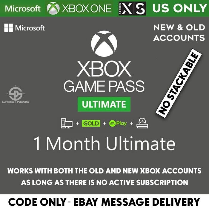 Gif Card Xbox Game Pass Ultimate - 1 mês gratuito