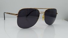 Vintage Berdel Phillip Gold Pilot Half Rim Italy Sunglasses FRAMES ONLY