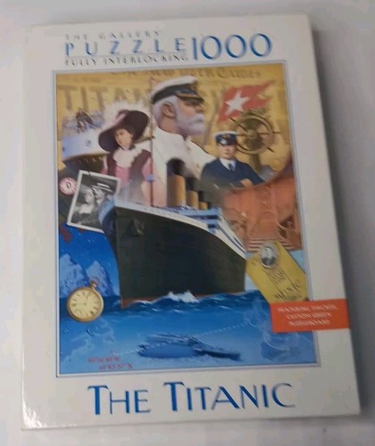 1997 THE TITANIC THE GALLERY PUZZLE 1000 PIECE MILTON BRADLEY SEALED FREE SHIP - Picture 5 of 6