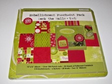 COLORBOK Scrapbook 12x12 album kit DECK THE HALLS over 350 pieces
