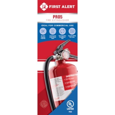 First Alert Pro5 Series 5 lb Fire Extinguisher OSHA/US Coast Guard Approved