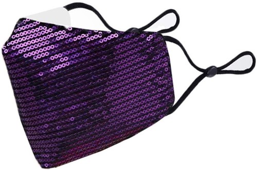 Cubierta de máscara facial reacondicionable con brillo de cristal brillante con diamantes de imitación brillantes adornados en 3D - Imagen 57 de 60
