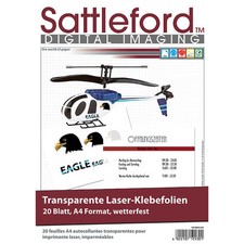 Sattleford Drucker Folie: 20 Klebefolien A4 f...