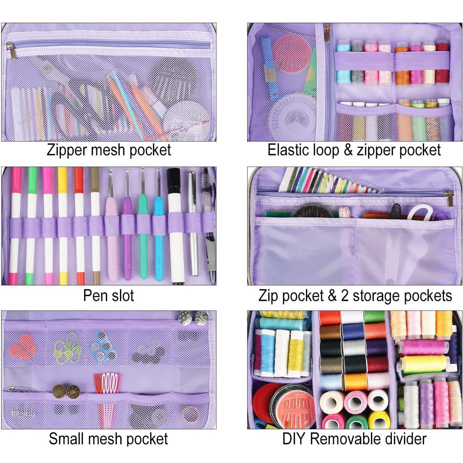 Sewing Supplies Organizer, Double Layer, Waterproof Portable Travel Sewing Box eBay