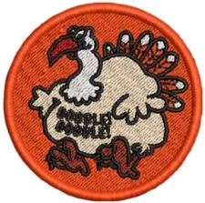 Trend Scratch and Sniff Sticker Machine Embroidered Patch **NOT THE STICKER**