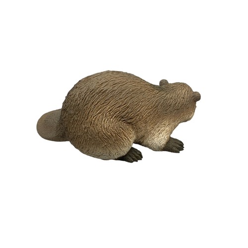 Statuetta Castoro Vintage Resina 5" Lunga Animali Senza Marchio Fauna Selvatica Arredamento Casa - Foto 4 di 11