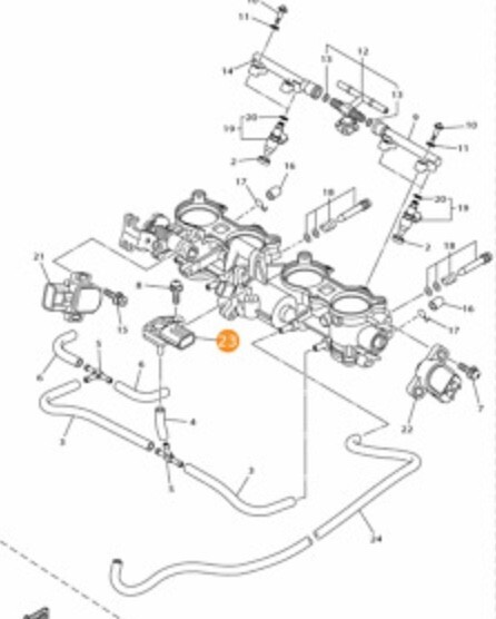 ⭐︎ Yamaha YZF R1 RN12 R6 FZ 6 Fazer Drucksensor