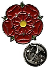 Lancashire County Red Rose Lapel Pin badge FREE UK P&P