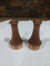 Vintage Coppercraft Guild Wood/Copper Salt/Pepper Shakers