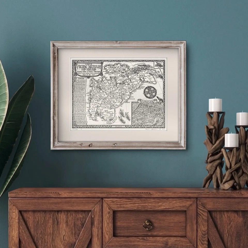 Viking Britain Map - Fine Art by Manuscript Maps - Image 3 of 4