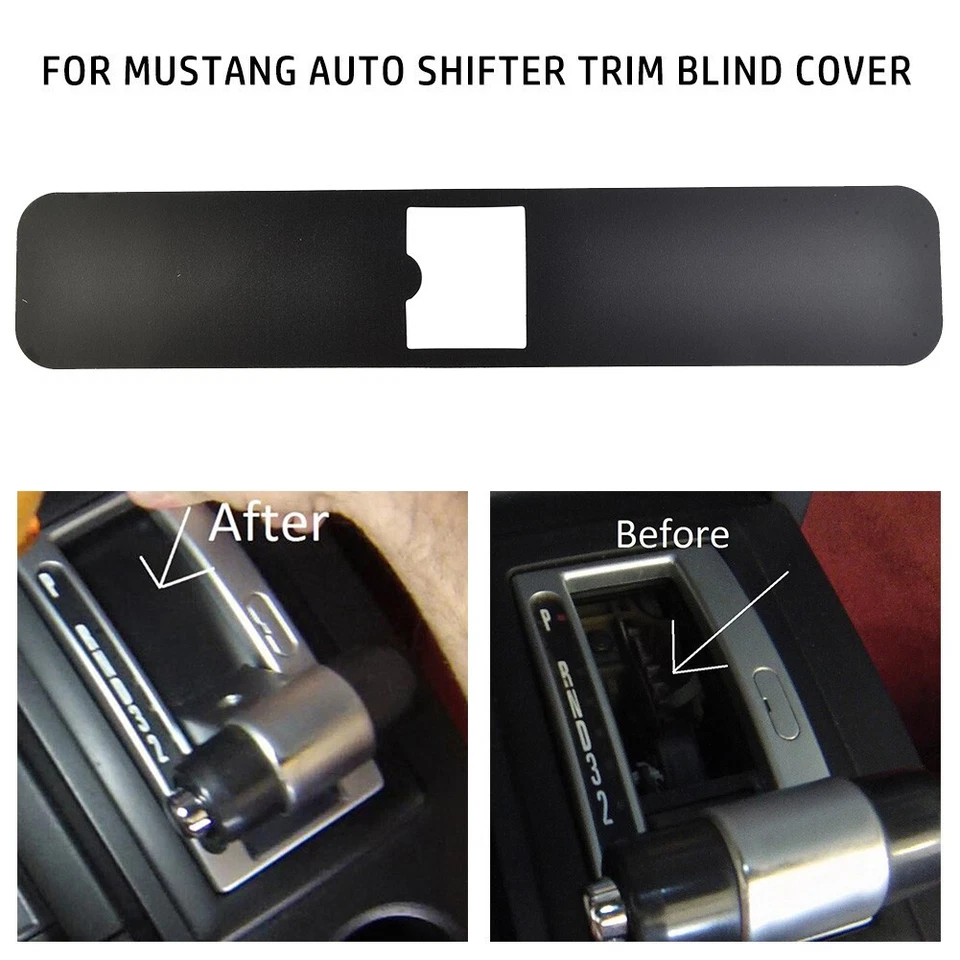 Shifter Sliders 2005-09 For Ford for Mustang Auto Shifter Dust Cover Trim Decor - Image 4 of 4