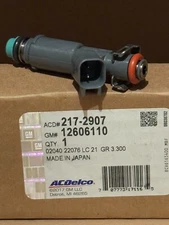 New Genuine GM / ACDelco Fuel Injector 217-2907 12606110 Fits various GM 2006-08
