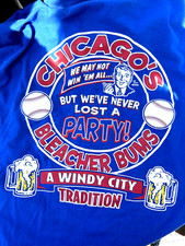 CHICAGO CUBS BLEACHER BUMS WINDYCITY TRADITION TALKING THE TALK WRIGLEYVILLE 2XL