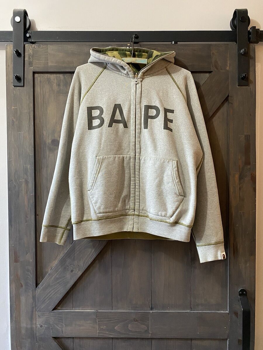 Bape Spellout Reversible Camo Full Zip Hoodie | eBay Bape Spellout Reversible Camo Full Zip Hoodie | eBay