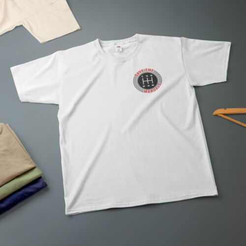 Save the Manuals T-Shirt Car Enthusiast VARIOUS SIZES & COLOURS - Picture 11 of 26