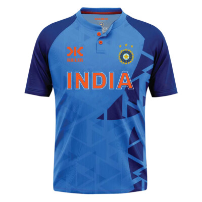 KILLER India Cricket Jersey Shirt T20 Replica Edition 2023 BCCI, Mandarin  Collar UK