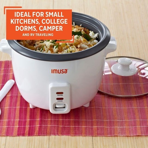 IMUSA USA GAU-00011 Electric Nonstick Rice Cooker 3-Cup (Uncooked) 6-Cup(Cooked) - Picture 5 of 9