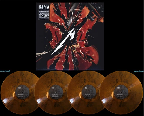 METALLICA & San Francisco Symphony  S&M2 4LP on ORANGE MARBLED VINYL New SEALED