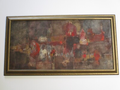 STORER 1950'S PAINTING ABSTRACT EXPRESSIONISM SAN FRNCISCO MODERNISM MID CENTURY