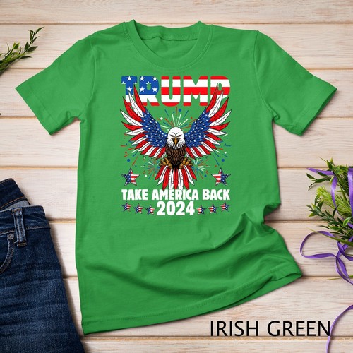 Camiseta Retro Trump 2024 Take America Back Bandera Americana Trump 2024 Unisex - Imagen 4 de 15