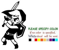 Link Zelda Toon Graphic Die Cut decal sticker Car Truck Window boat Laptop 7"