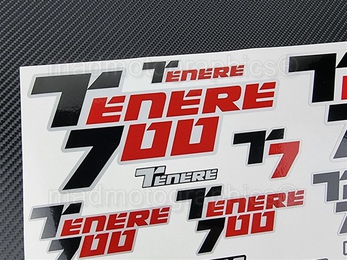 Calcomanías de carenado de gráficos reflectantes para Yamaha Tenere 700 T7 laminadas - Imagen 4 de 5