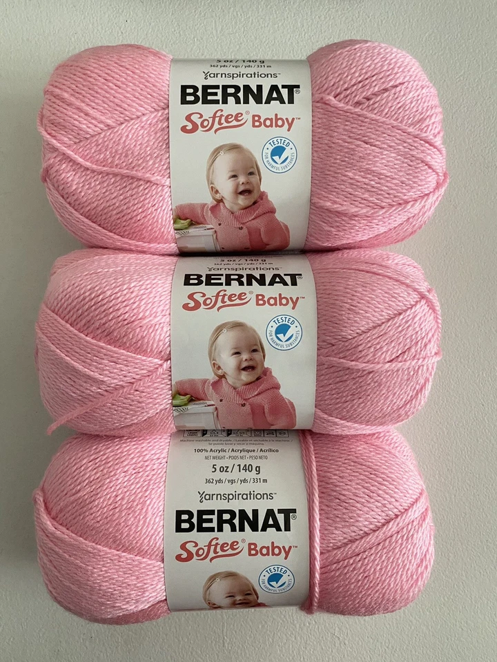 Bernat Softee Baby - 3 Pack PRETTIEST PINK - Image 2 of 2