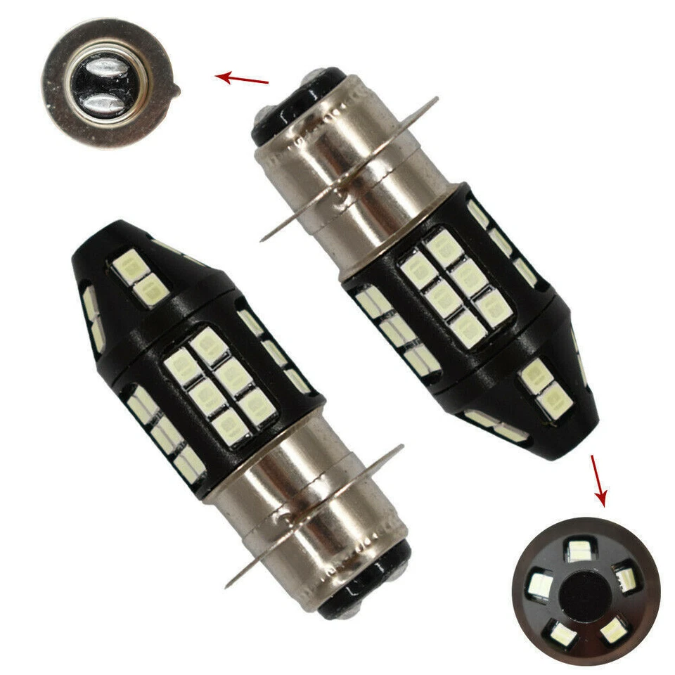 For Honda Sportrax TRX400EX 1999-2008 Ice Blue 8000K LED Headlight Bulbs - Image 2 of 4