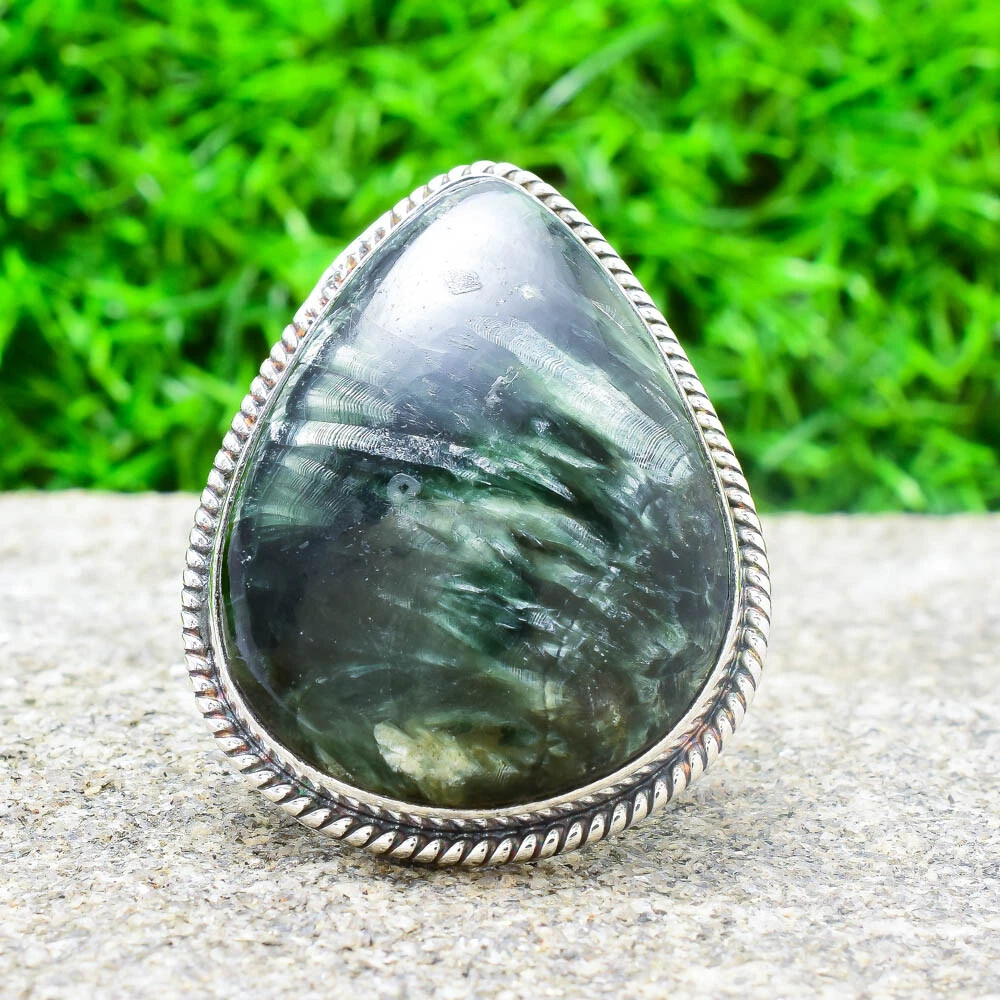 Seraphinite ring shop