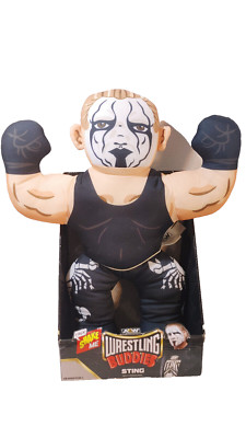 AEW Wrestling Buddies 15  Talking STING Toy Plush Action Figure WWE Wrestler