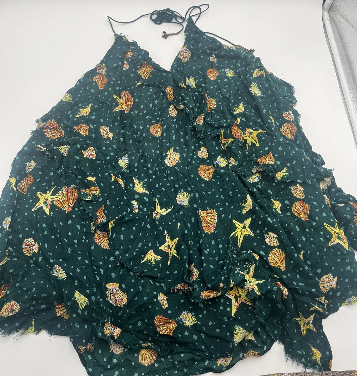 Free People Women's Size XS Green/Multicolor Haltered Neck Dress | eBay