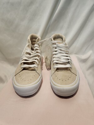 VANS Off The Wall Sk8-Hi Bone Suede Sneakers Mens 5.5/Women's 7  #500714