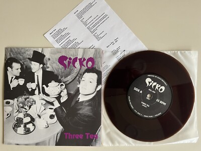 Sicko Three Tea 7  brown vinyl #15/100 Finland Import Killer Records 1997