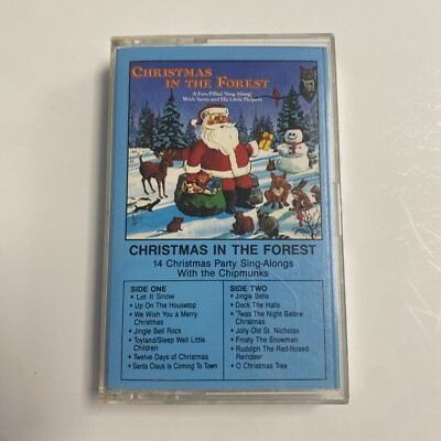 CHRISTMAS IN THE FOREST  (1987 Cassette) 14 Sing-Alongs with the Chipmunks