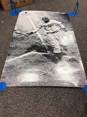 ORIGINAL Apple ''Think Different'' Poster 1998 Jackie Robinson 24x36 PLEASE READ