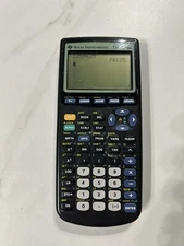 Texas Instruments TI-83 Plus Graphing Calculator Black Tested Working With Cover