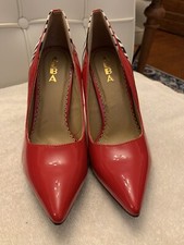 Alba Red and Zebra Stripe Parent Leather Pump...