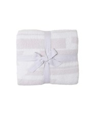 Barefoot Dreams CozyChic Geometric Blanket 45"X60" | Color: Cream-Bisque