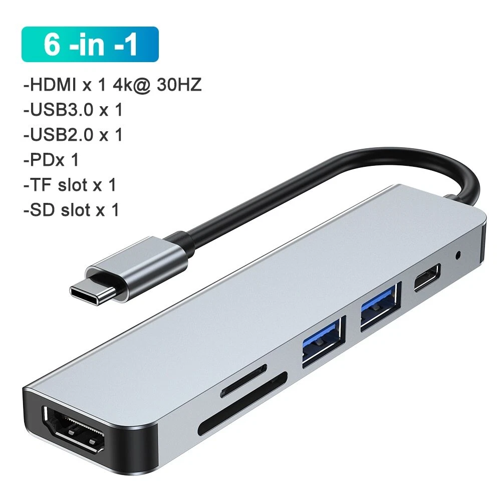 Usb Hub 3 0 Hdmi Usb Type C Splitter Docking Station For Laptop Macbook