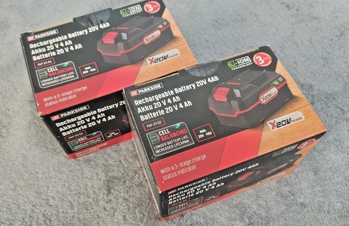 PARKSIDE® Batterie 20V « PAP 20 B3 », 4 Ah, avec Cell Balancing NEUF ! Série X équipe 20V