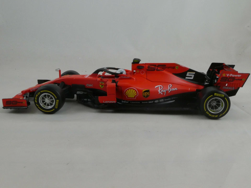 BBurago Burago Ferrari SF90 #5 Sebastian Vettel 2019 1/18 18-16807V - Immagine 4 di 4