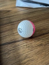 Vintage Two Tone Ping Pebble Beach Links Logo Eye Light Pink  White Golf Ball