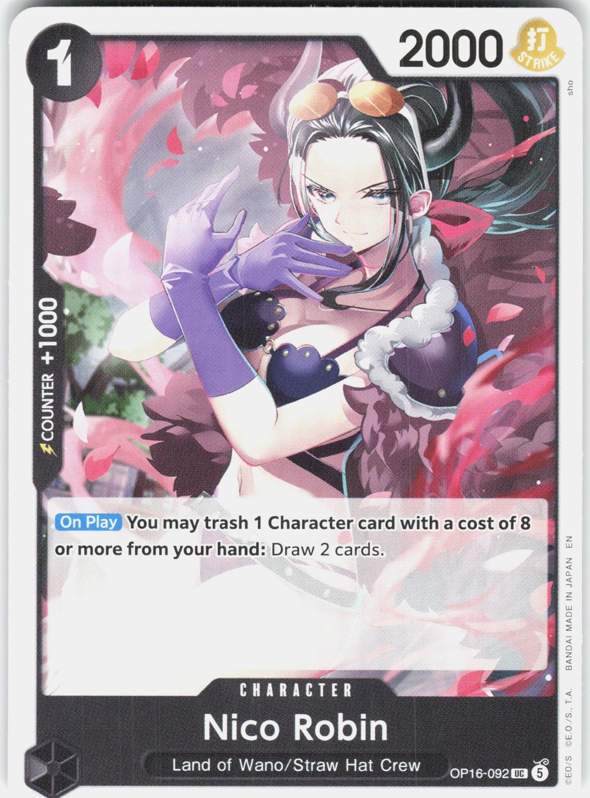 ONE PIECE NICO ROBIN OP16-092 THE TIME OF BATTLE NM/M