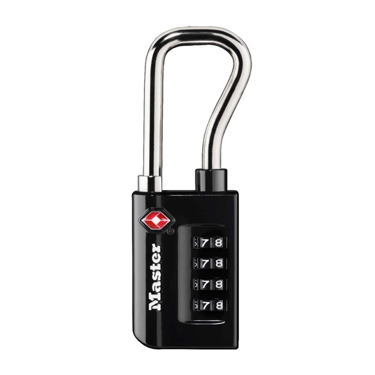Master Lock 4696EURDBLK Lucchetto da viaggio combinato certificato TSA, (S6a)