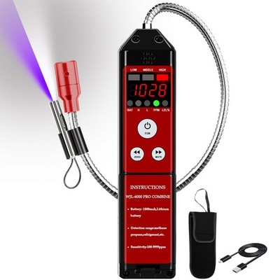 Refrigerant Leak Detector PPM%LEL Combustible Gas A2L AC Freon Natural