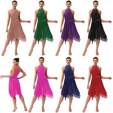 Women Dress Briefs Costume Mesh Dresses Dancing Dancewear Ballet Dance Samba