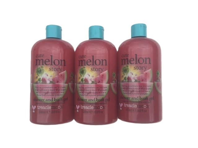 TREACLE MOON ,CUTE MELON STORY SHOWER & BATH GEL  3x500ml