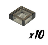 10X Lego 3070 • 1X1 Tile • Fliese • Transparent Braun • Trans-Brown